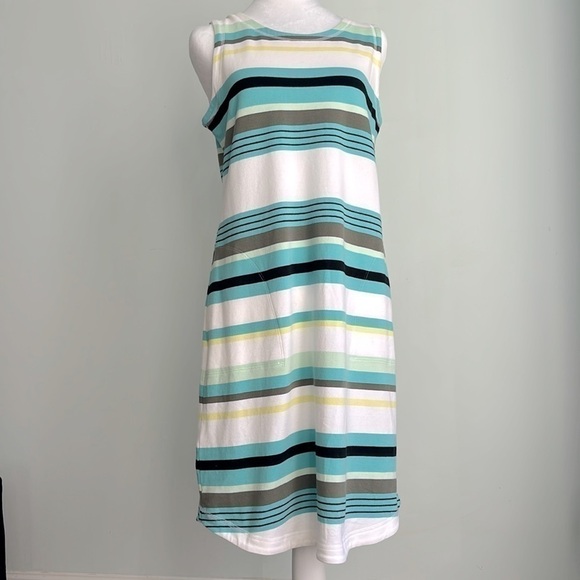 Talbots Dresses & Skirts - Talbots LADDER BACK STRIPE TANK DRESS
Sleeveless new with tag NWT med petite